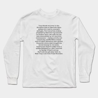 Stop Tony Abbott Long Sleeve T-Shirt